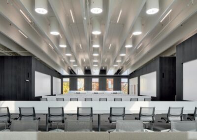 an empty conference room with a lot of chairs - natural daylight solutions