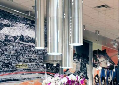 a store with a bunch of flowers hanging from the ceiling - solatube daylighting system price