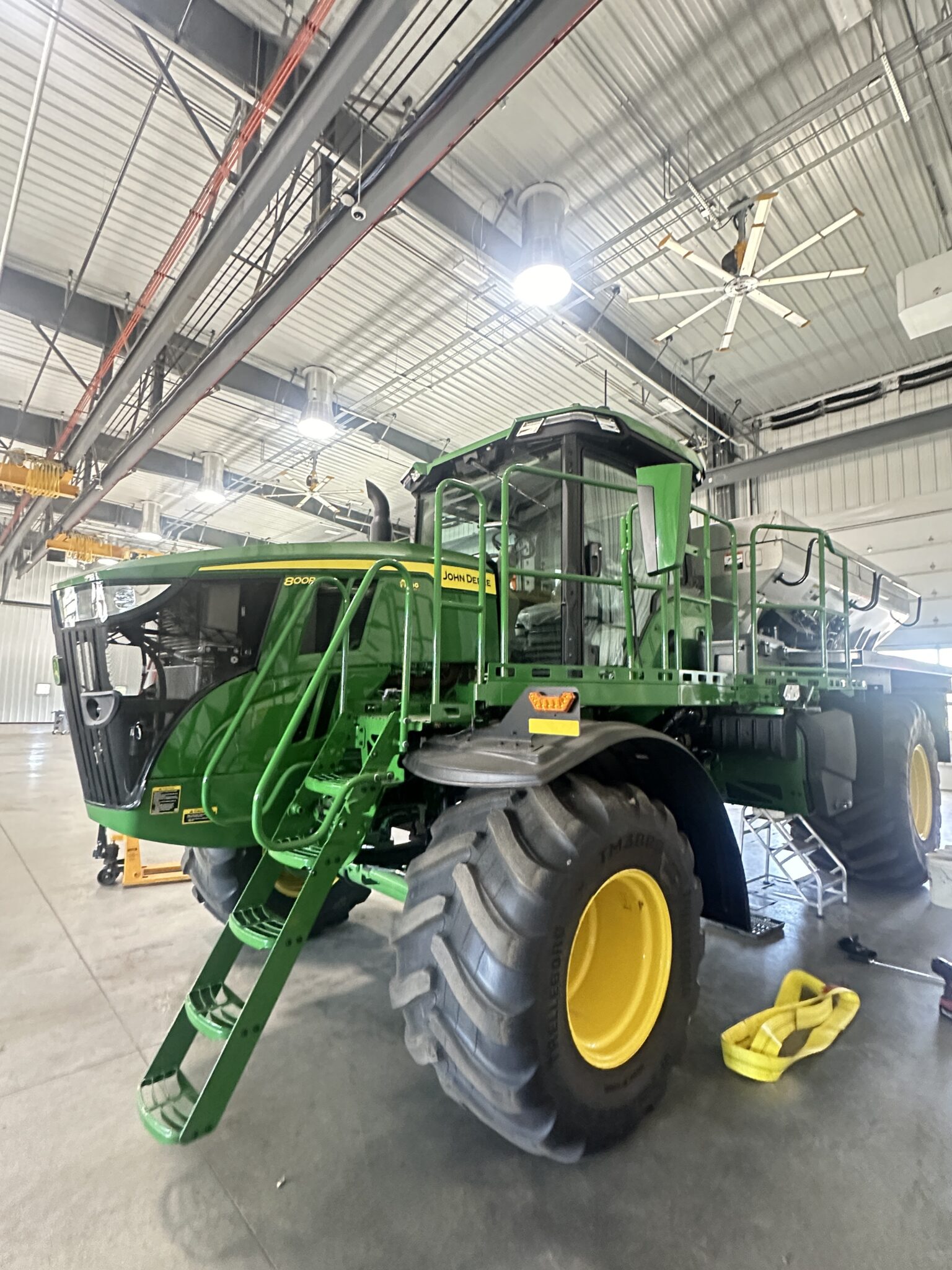 manufacturing truck in warehouse